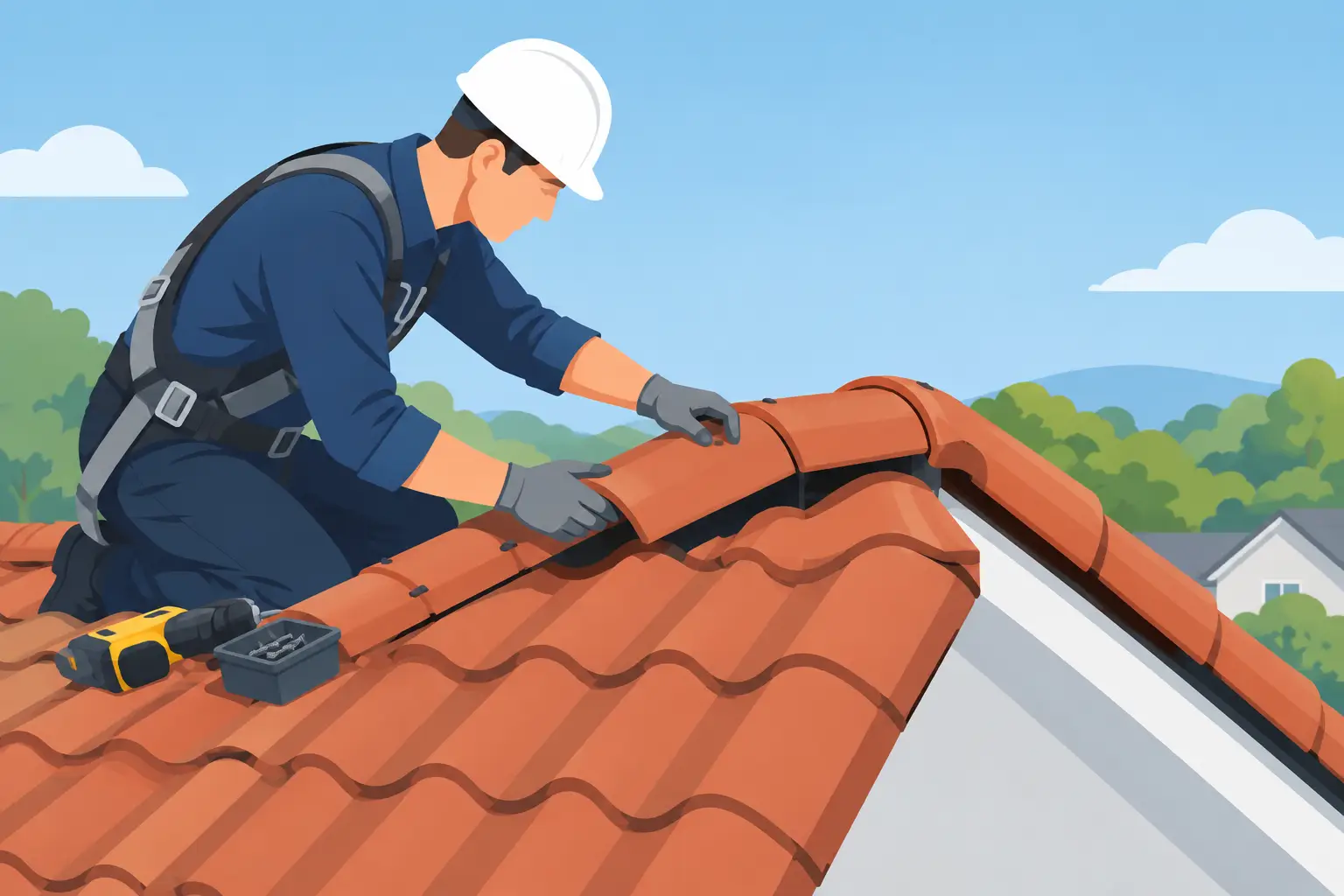 How to Fix Loose Ridge Tiles Safely