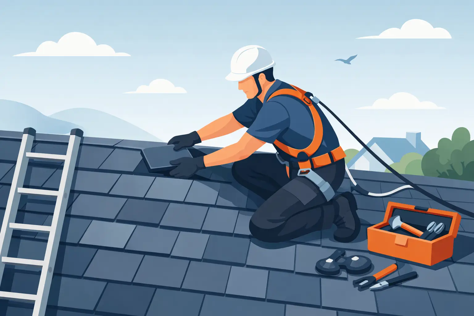 How to Repair Slipped Slates Safely