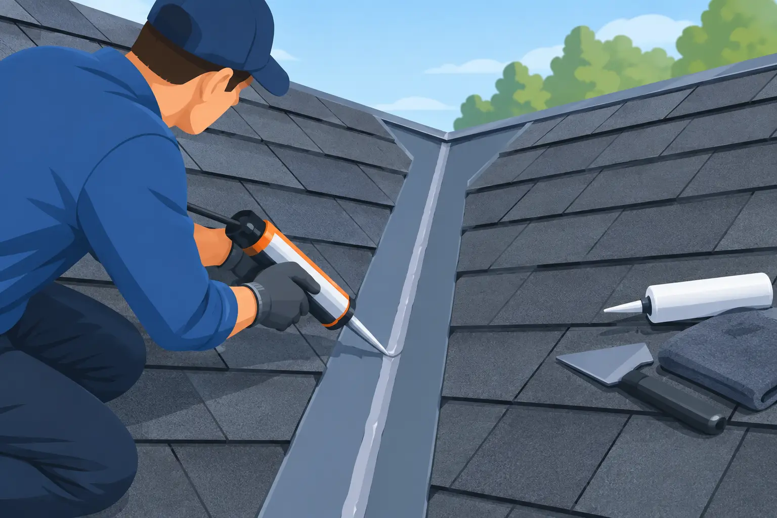 How to Seal a Leaking Roof Valley Properly