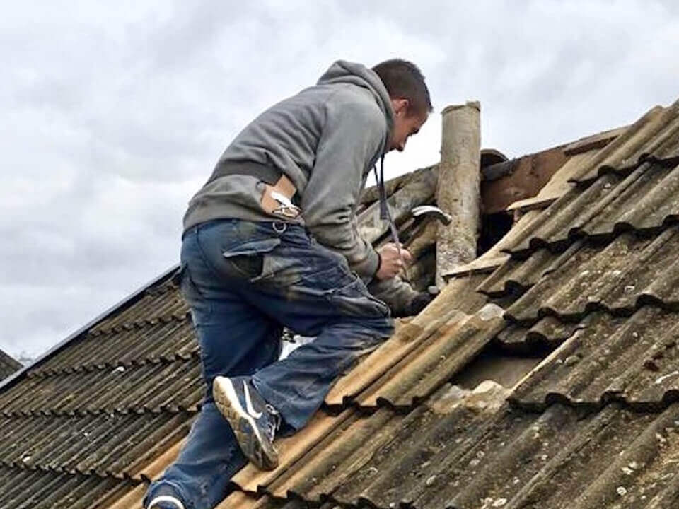 Slate roof repair Gigg 