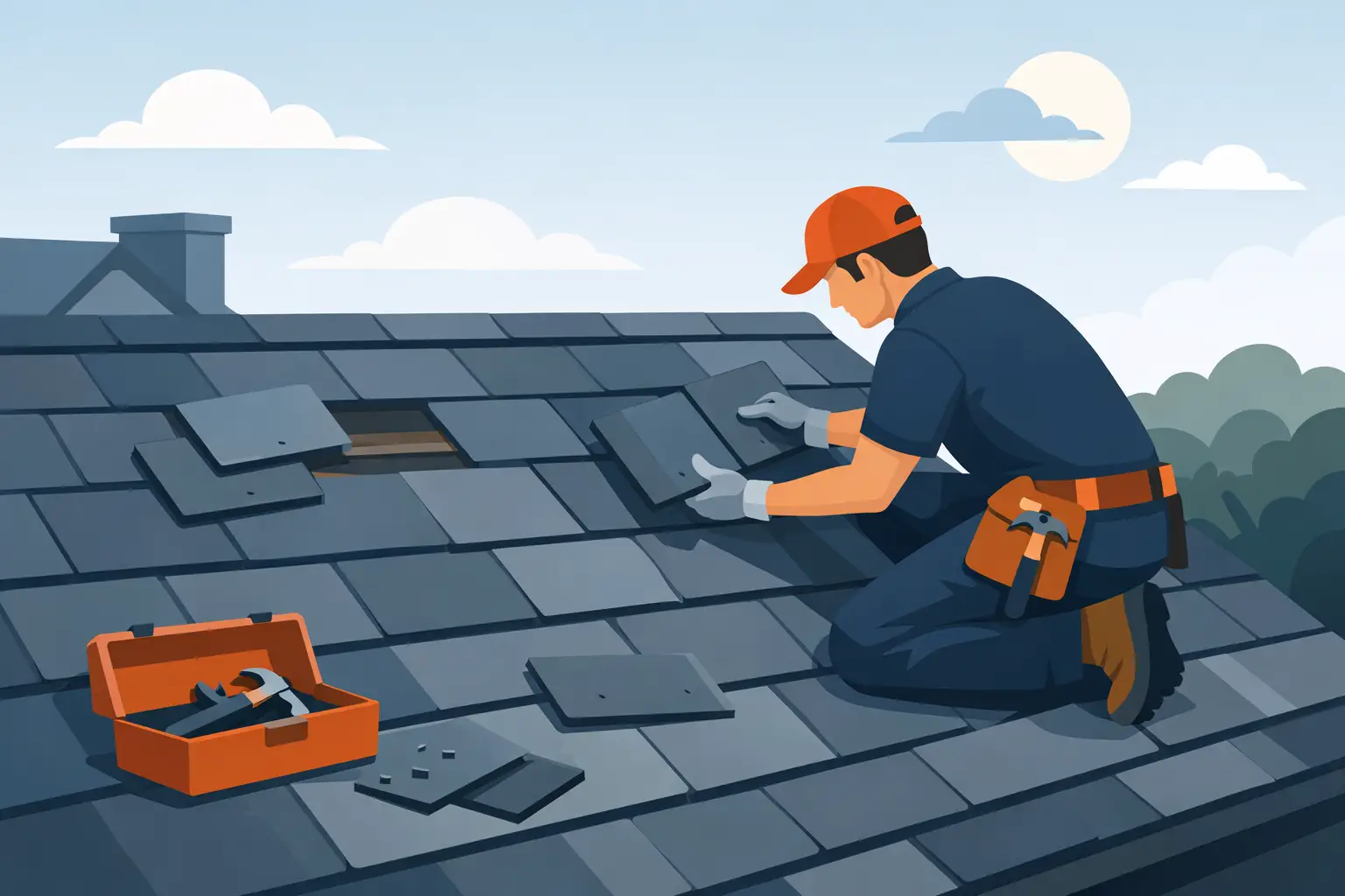 Slipped Slate Roof Repair: What to Do Fast