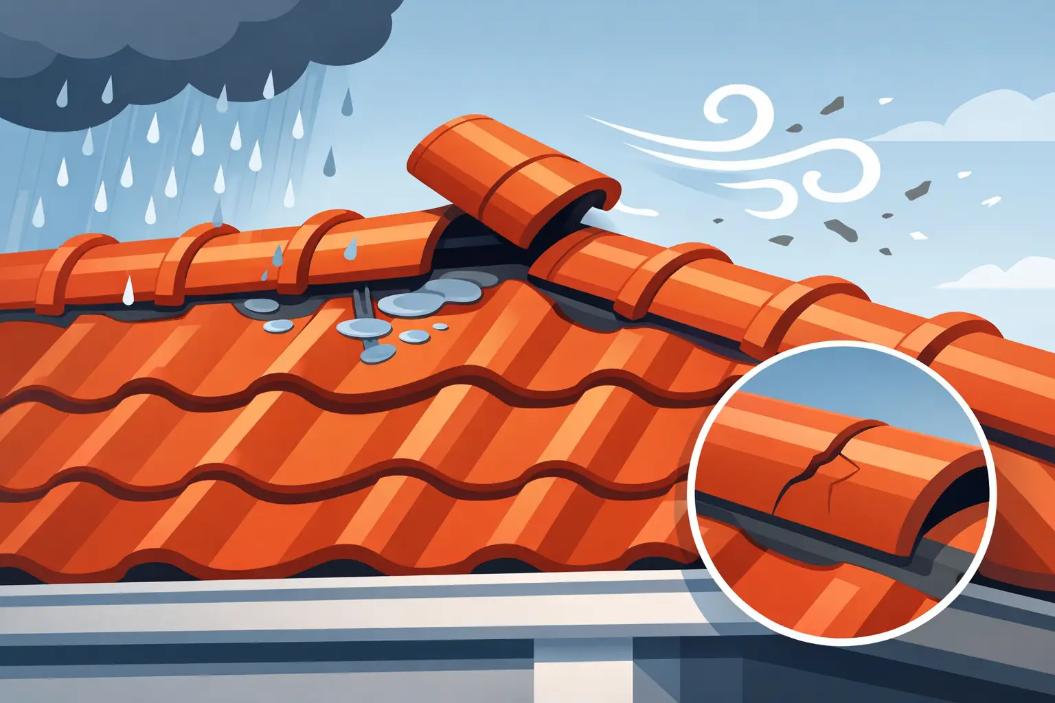 What Causes Ridge Tiles to Come Loose on Roofs?