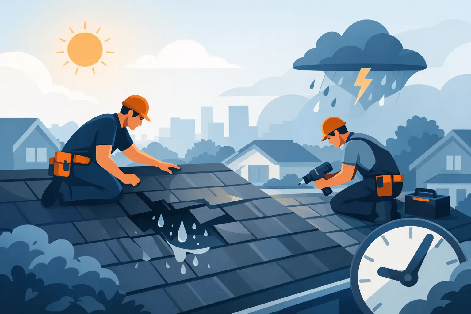 When Same Day Roof Repairs Make Sense